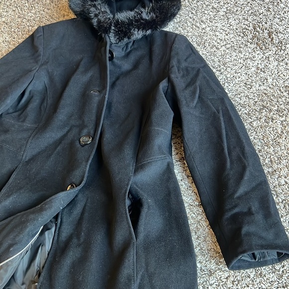 Forecaster Of Boston Wool Blend Hooded Floor Length Coat Size 16 - Picture 9 of 14